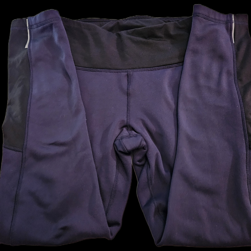 Blue and Black Leggings